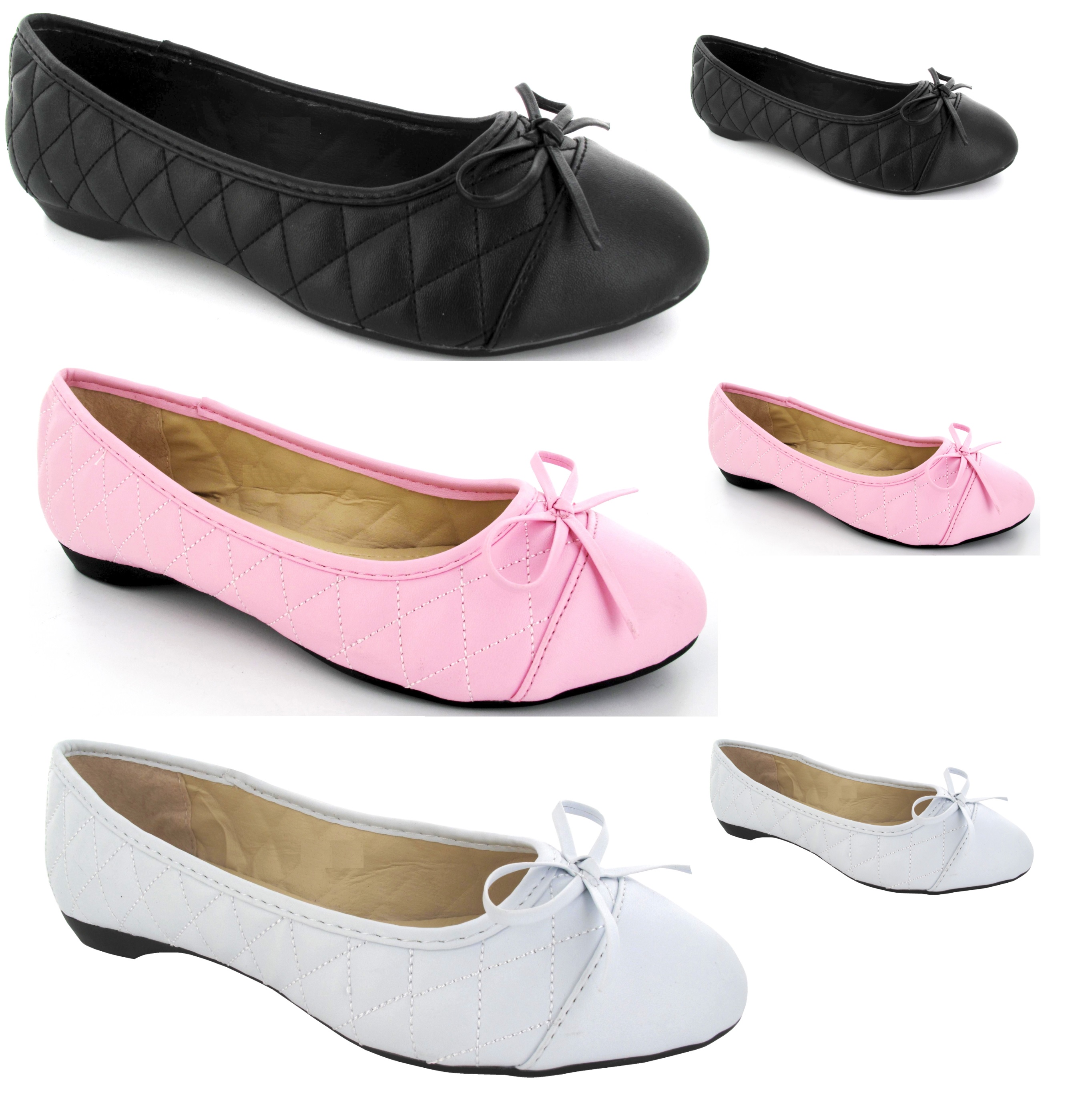 WOMANS LADIES FLAT PUMPS DOLLY BALLERINA BALLET BALLET WALKING SHOES SIZES 39 eBay